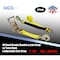 Tie 4 Safe Axle Ratchet Tie Down Strap w/ Snap Hook Race Car Hauler Trailer Flatbed Yellow, 8PK RT42-10-Y-C-8 - alternate 1